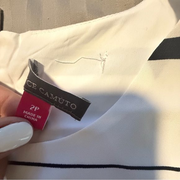 Vince Camuto Black and White Sheath Mini Dress - Picture 8 of 11